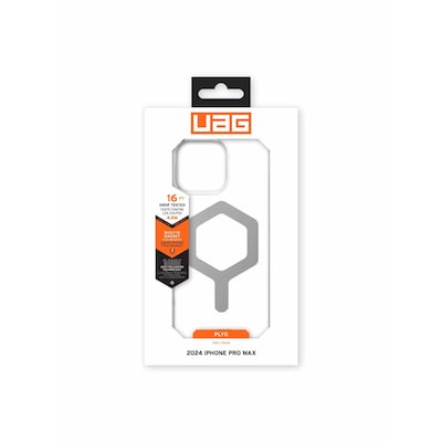 UAG Urban Armor Gear Plyo MagSafe Case Apple iPhone 16 Pro Max ice (transparent/silber) von UAG