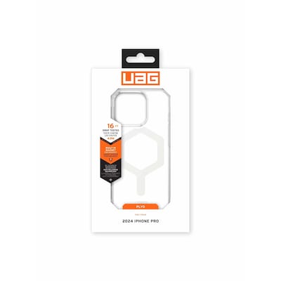 UAG Urban Armor Gear Plyo MagSafe Case Apple iPhone 16 Pro ice (transparent/weiß) von UAG
