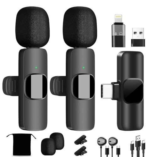 UAPPO Kabelloses Mikrofon für Typ-C-Anschluss Lightning USB Lavalier Plug-Play Professionelle kabellose Mikrofone für Videoaufnahme Live Steam Interview YouTube TikTok Facebook Vlog UAPPO Kabelloses Mikrofon für Typ-C-Anschluss Lightning USB Lavalier Plug-Play Professionelle kabellose Mikrofone für Videoaufnahme Live Steam Interview YouTube TikTok Facebook Vlog von UAPPO