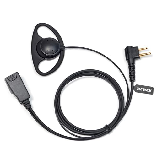 UAYESOK 2-poliger D-förmiger Radio-Ohrhörer für Motorola CP040 DP1400 GP88 GP300 XT420 XT460 Hytera PD405 PD505 BD505 Walkie Talkie, Security Guard Radio Headset mit PTT-Mikrofon UAYESOK 2-poliger D-förmiger Radio-Ohrhörer für Motorola CP040 DP1400 GP88 GP300 XT420 XT460 Hytera PD405 PD505 BD505 Walkie Talkie, Security Guard Radio Headset mit PTT-Mikrofon von UAYESOK