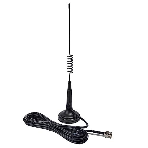 UAYESOK CB Antenne 27MHz Magnetische Halterung Mobile Radio Antenne 13.7in mit Koaxialkabel RG-58U 4M BNC für Präsident Midland Cobra Uniden Anytone Tragbar Handheld Autofunk-Scanner-Kit von UAYESOK