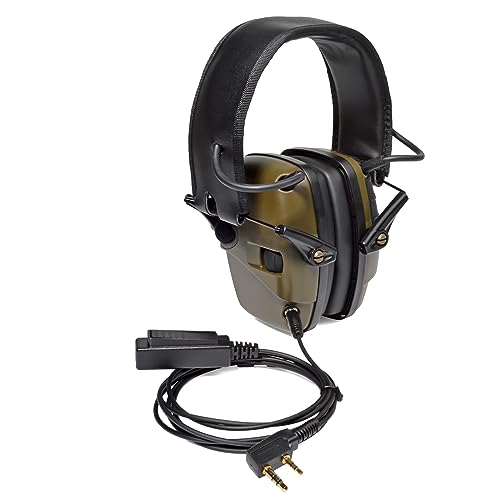 UAYESOK Elektronische Ohrschützer Walkie Talkie Headset Kopfhörer Aktiver Lärmschutz Gehörschutz Ohrenschützer für Schießen mit PTT Mic für Baofeng UV-5R UV-82 888S Kenwood TK-3501 WOUXUN Radio von UAYESOK