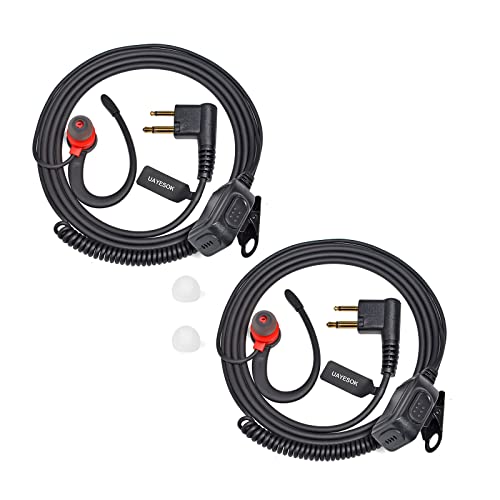 UAYESOK Funkgerät Headset, G-Form Walkie Talkie Ohrhörer 2 Pin mit Rauschunterdrückung PTT-Mikrofon und Ohrhörern für Radio Motorola CP040 DP1400 GP300 XT420 XT460 Hytera PD405 PD505 TC620 (2 Stück) UAYESOK Funkgerät Headset, G-Form Walkie Talkie Ohrhörer 2 Pin mit Rauschunterdrückung PTT-Mikrofon und Ohrhörern für Radio Motorola CP040 DP1400 GP300 XT420 XT460 Hytera PD405 PD505 TC620 (2 Stück) von UAYESOK