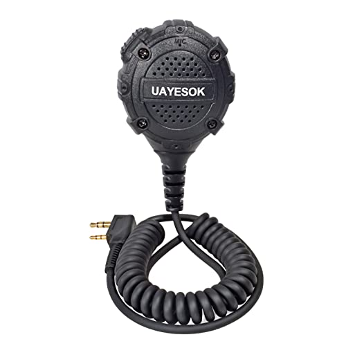 UAYESOK Funkgerät Schultermikrofon Walkeie Talkie 2 Pin Handlautsprecher Mikrofon für Kenwood TK-3501 TK-3701 Baofeng UV-5R BF-888S WOUXUN eSynic RT24 RT27 2 Wege Radio Zubehör UAYESOK Funkgerät Schultermikrofon Walkeie Talkie 2 Pin Handlautsprecher Mikrofon für Kenwood TK-3501 TK-3701 Baofeng UV-5R BF-888S WOUXUN eSynic RT24 RT27 2 Wege Radio Zubehör von UAYESOK