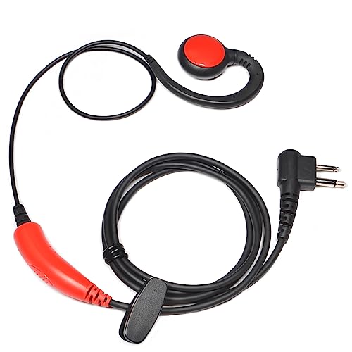 UAYESOK Funkgeräte Headset 2 Pin für Motorola Walkie Talkie DP1400 CP040 XT420 XT460 GP300 CLS1110 HYT PD405 PD505 TC620 Midland G15 G18 Security Radio Kopfhörer Polizei C Form Sprechgarnitur (Rot) UAYESOK Funkgeräte Headset 2 Pin für Motorola Walkie Talkie DP1400 CP040 XT420 XT460 GP300 CLS1110 HYT PD405 PD505 TC620 Midland G15 G18 Security Radio Kopfhörer Polizei C Form Sprechgarnitur (Rot) von UAYESOK