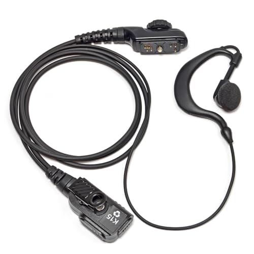 UAYESOK Radio Ohrhörer G Form Walkie Talkie Headset für Hytera HYT PD700 PD700G PD780 PD780G PD782 PD702 PD705 PD752 PD790Ex PT580H PT580 mit PTT Mikrofon Schraube von UAYESOK