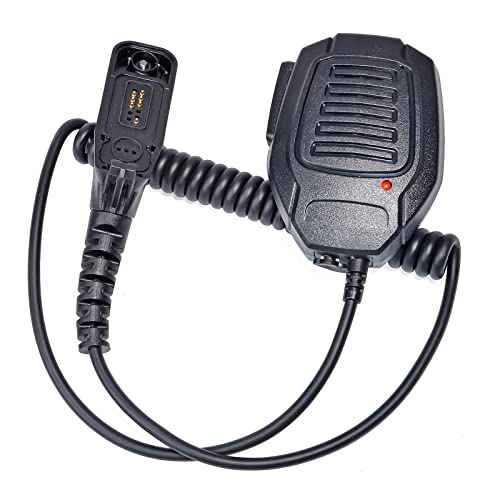 UAYESOK Radio Schulter Lautsprecher Mikrofon, Walkie Talkie Handmikrofon, Multi Pin Mikn für Motorola DP3400 DP3600 DP3401 DP3601 DP4400 DP4401 DP4600 DP4600 DP4800 DP4801 2 Wege Funkgerät von UAYESOK