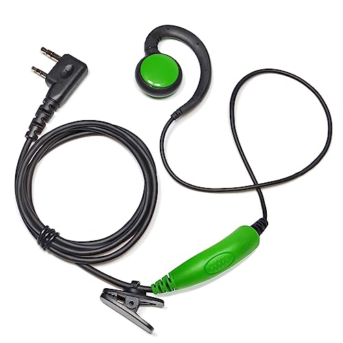 UAYESOK Security kopfhörer für Funkgerät Kenwood Protalk TK-3401 TK-3501 TK-3701 Baofeng UV-5R BF-888S Retevis RT24, G Form Walkie Talkie Headset mit PTT Mikrofon Hörschlauch Polizei 2 Pin (Grün) UAYESOK Security kopfhörer für Funkgerät Kenwood Protalk TK-3401 TK-3501 TK-3701 Baofeng UV-5R BF-888S Retevis RT24, G Form Walkie Talkie Headset mit PTT Mikrofon Hörschlauch Polizei 2 Pin (Grün) von UAYESOK