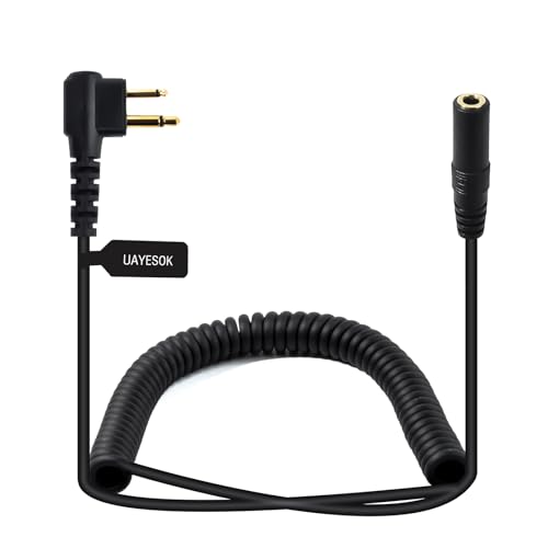 UAYESOK Kopfhörer Funkgerät Adapter, M 2 Pin zu 3.5mm Kabel Walkie Talkie Headset Audio Adapter Kompatibel mit Motorola CP040DP1400 GP88 GP300 GP68 CT150 XT420 XT460 PD405 für Zweiwege-Funk UAYESOK Kopfhörer Funkgerät Adapter, M 2 Pin zu 3.5mm Kabel Walkie Talkie Headset Audio Adapter Kompatibel mit Motorola CP040DP1400 GP88 GP300 GP68 CT150 XT420 XT460 PD405 für Zweiwege-Funk von UAYESOK