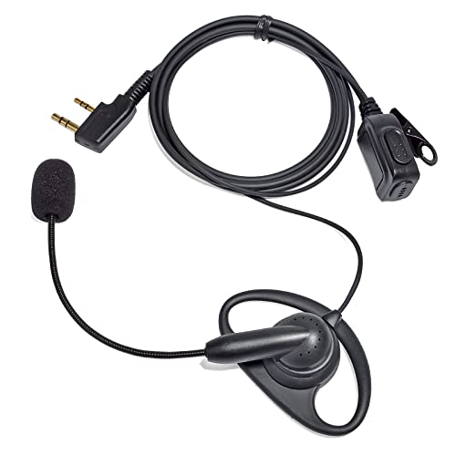 UYAESOK 2-poliger Walkie Talkie Ohrhörer D-Ring Funkkopfhörer mit Boom Mikrofon Rauschunterdrückung PTT für Kenwood TK3501 TK3100 TK2107 Baofeng UV-5R GT-3TP 888s Retevis TYT Sicherheits-2-Wege-Radio UYAESOK 2-poliger Walkie Talkie Ohrhörer D-Ring Funkkopfhörer mit Boom Mikrofon Rauschunterdrückung PTT für Kenwood TK3501 TK3100 TK2107 Baofeng UV-5R GT-3TP 888s Retevis TYT Sicherheits-2-Wege-Radio von UAYESOK