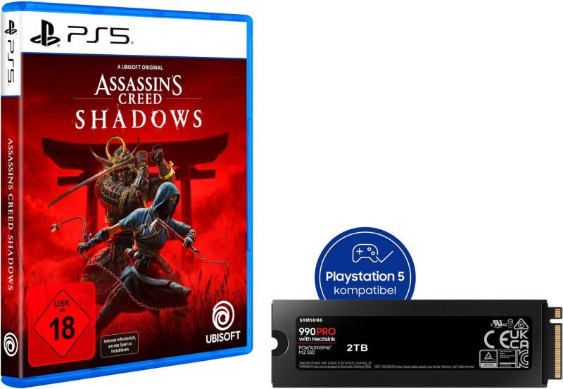 Assassin's Creed Shadows inkl. SAMSUNG 990 PRO Heatsink interne SSD PlayStation 5 von UBISOFT