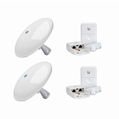 UBNT Systems NanoBeam AC NBE-5AC-Gen2 5GHz CPE Dediziertes Management-Radio Hochleistungs-AirMAX AC Bridge für Netzwerk-Profis und Erfahrene Benutzer, Weiß von UBNT Systems