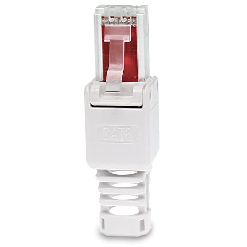 1 Stück Netzwerkstecker werkzeuglos RJ45 CAT6 LAN UTP Kabel Stecker ohne Werkzeug werkzeugfrei CAT5 CAT7 Verlegekabel Patchkabel Netzwerkkabel Toolless Modular Plug Connector Crimpstecker von UC-Express