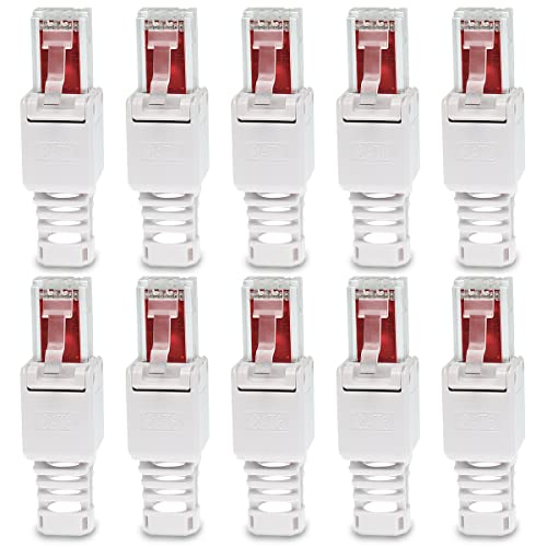 UC-Express CAT 6 RJ45 Netzwerkstecker - 10x RJ45 Netzwerk Stecker Steckverbinder - mit Zugentlastung - werkzeuglos - CAT6 CAT6a LAN Netzwerkkabel UC-Express CAT 6 RJ45 Netzwerkstecker - 10x RJ45 Netzwerk Stecker Steckverbinder - mit Zugentlastung - werkzeuglos - CAT6 CAT6a LAN Netzwerkkabel von UC-Express