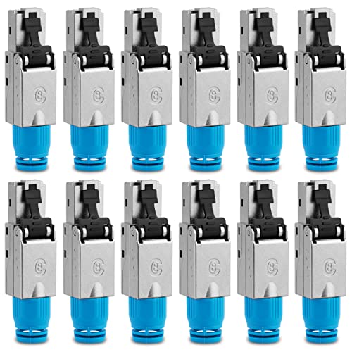 12 Stück Netzwerkstecker Cat 8 werkzeuglos CAT8.1 RJ45 LAN UTP Kabel Stecker ohne Werkzeug werkzeugfrei CAT6a CAT6 CAT5 CAT7 Verlegekabel Patchkabel Netzwerkkabel Toolless Modular Plug Connector 12 Stück Netzwerkstecker Cat 8 werkzeuglos CAT8.1 RJ45 LAN UTP Kabel Stecker ohne Werkzeug werkzeugfrei CAT6a CAT6 CAT5 CAT7 Verlegekabel Patchkabel Netzwerkkabel Toolless Modular Plug Connector von UC-Express