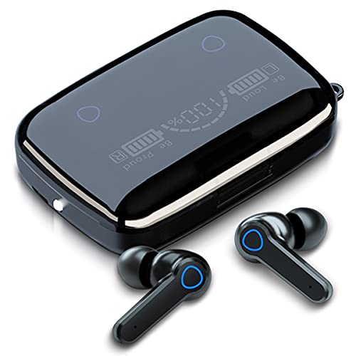 Bluetooth 5.1 Kopfhörer In-Ear kompatibel mit Samsung Galaxy A52 A53 A54 A55 Stereo LED Anzeige Wireless TWS M19 Headset Ladebox von UC-Express