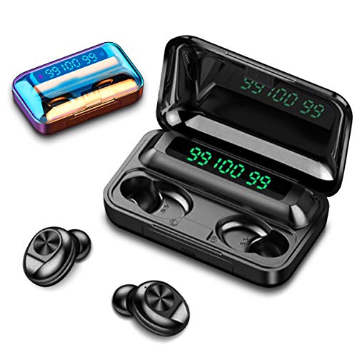Bluetooth Kopfhörer kompatibel mit Xiaomi Poco Serie Sport In-Ear Ohrhörer kabellos Mikrofon, Farbe:3_TWS F9 von UC-Express