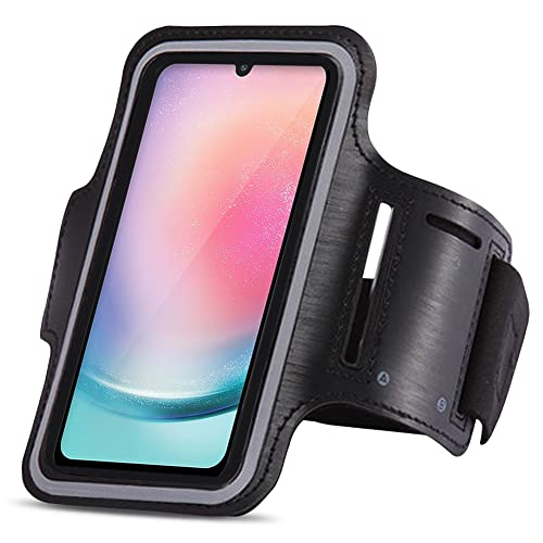 Sport Armband Armtasche mit Schlüsselfach kompatibel mit Samsung Galaxy S24 Sportarmband Jogging Laufarmband Handy Lauf Armband Fitnesstasche Schwarz Sport Armband Armtasche mit Schlüsselfach kompatibel mit Samsung Galaxy S24 Sportarmband Jogging Laufarmband Handy Lauf Armband Fitnesstasche Schwarz von UC-Express