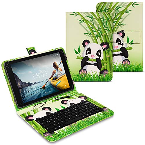 Tastatur Tasche kompatibel mit Medion Lifetab E10421 E10440 E10512 Hülle Keyboard Case Schutzhülle Tastatur QWERTZ Standfunktion USB, Farben:Motiv 3 von UC-Express