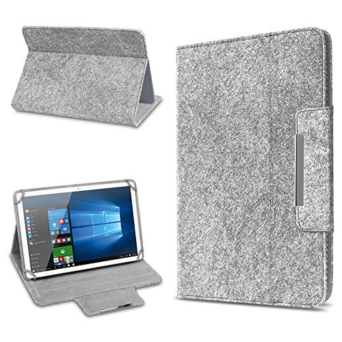 UC-Express Filz Hülle kompatibel für LNMBBS P40 10.1 Zoll Tablet aus Filz mit praktischer Standfunktion Schutztasche Stand Tasche Cover Case, Farbe:Hell Grau von UC-Express