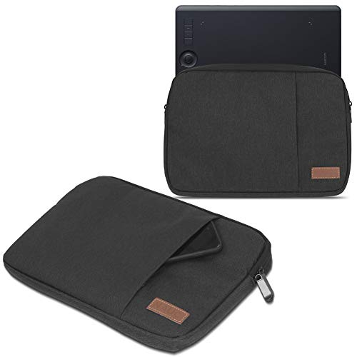 UC-Express Grafiktablett Tasche kompatibel mit Wacom Intuos Pro S PTH-460 / M PTH-660 Hülle Schutzhülle Schwarz/Grau/Blau Case, Tablet Modell für:Wacom Intuos Pro M, Farbe:Schwarz von UC-Express