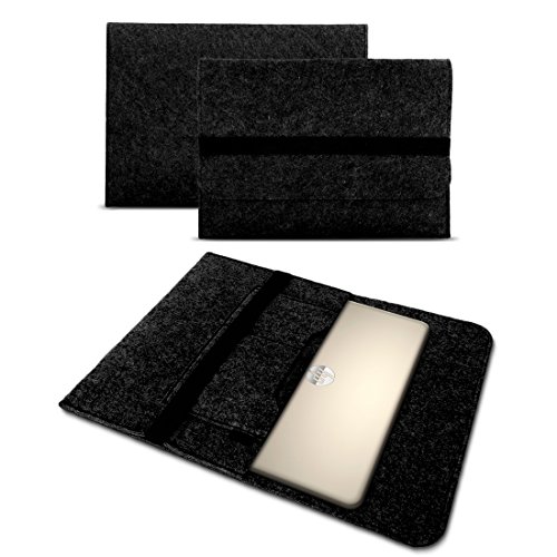 UC-Express Schutzhülle kompatibel für HP ProBook X360 11 Laptop Tasche Sleeve Filz Hülle Notebook Case, Farbe:Dunkel Grau von UC-Express