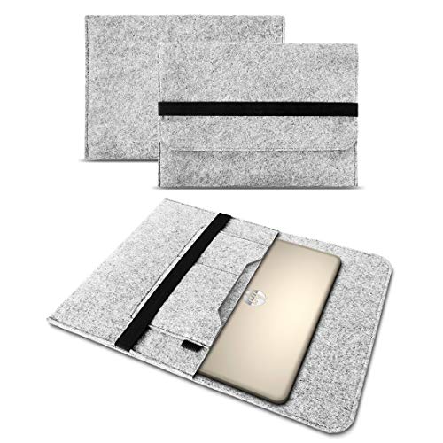 UC-Express Sleeve Hülle kompatibel für HP ProBook 450 G7 Tasche Filz Schutzhülle Notebook 15,6 Zoll Laptop Case, Farbe:Hell Grau von UC-Express