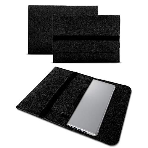 UC-Express Sleeve Hülle kompatibel für Lenovo IdeaPad 120s 14 Zoll Tasche Filz Notebook Cover Laptop Case, Farbe:Dunkel Grau von UC-Express