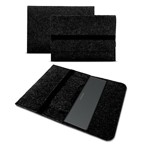UC-Express Sleeve Hülle kompatibel für Medion Akoya E3222 E3223 13,3 Zoll Tasche Filz Notebook Cover Laptop Etui Schutz Case, Farbe:Dunkel Grau von UC-Express