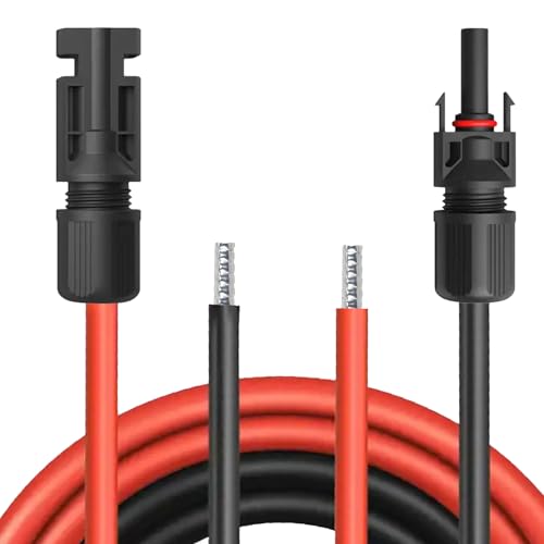 UC-Express Solar Verlängerungskabel für Laderegler Solarkabel Verbindungskabel - Kabel 4 mm² / 6 mm², Kabelquerschnitt:4mm², Länge:1x Steckerpaar inkl. 19% MwSt. von UC-Express