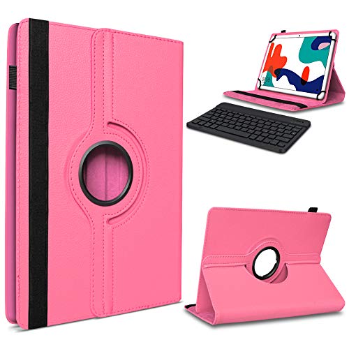 UC-Express Tablet Hülle kompatibel für Huawei MatePad 11 10,95 Zoll Tasche Tastatur Schutzhülle Bluetooth Case Cover 360 Drehbar Keyboard, Farbe:Pink von UC-Express