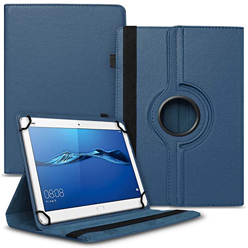 UC-Express Tablet Hülle kompatibel für Huawei MediaPad M2 10.0 Tasche Schutzhülle Case Cover 360° Drehbar, Farben:Blau von UC-Express