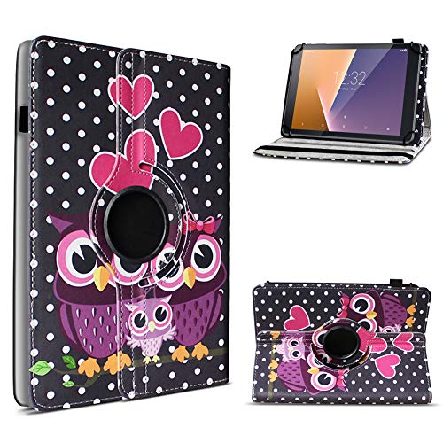 UC-Express Tablet Hülle kompatibel für Vodafone Tab Prime 6/7 Schutzhülle aus Kunstleder Tasche mit Standfunktion 360° drehbar Universal Cover Case, Farben:Motiv 3 von UC-Express
