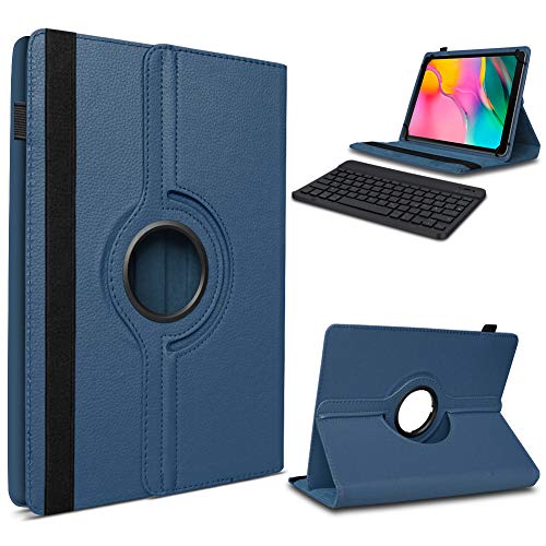 UC-Express Tablet Hülle kompatibel mit Samsung Galaxy Tab S9 FE 10.9 Zoll Tasche Tastatur Schutzhülle Bluetooth Case Cover 360 Drehbar Keyboard, Farbe:Blau von UC-Express