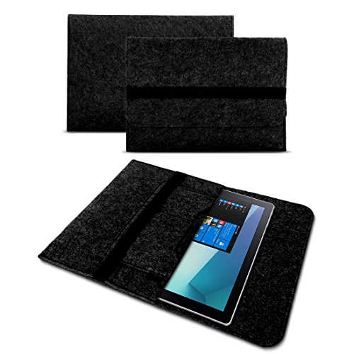 UC-Express Tablet Hülle - robuste Schutztasche - hochwertige Tasche aus Filz - kompatibel mit Samsung Galaxy Tab S9 11 Zoll - Schutzhülle Sleeve Cover, Farben:Dunkles Grau von UC-Express