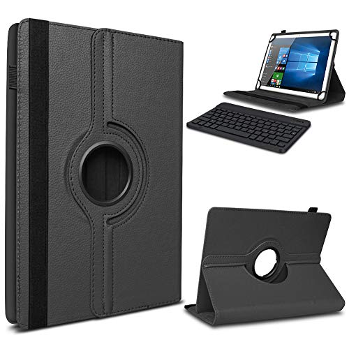 UC-Express Tablet Schutzhülle Tastatur - kompatibel mit Teclast T50 / T40 Pro 10,4-11 Zoll Geräten - 360 Grad Hülle für Tablets - ultradünne Tablettasche - Tablet Bluetooth Case, Farbe:Schwarz von UC-Express