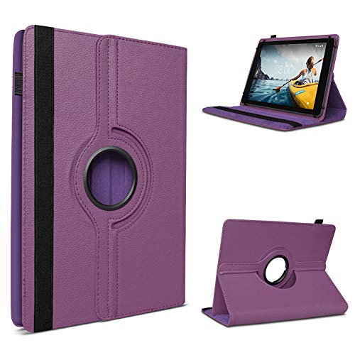 UC-Express Tablet Schutzhülle - kompatibel mit DOOGEE T20 T20S 10,4 Zoll Geräten - 360 Grad Hülle für Tablets - ultradünne Tablettasche - Tablet Case, Farbe:Lila von UC-Express