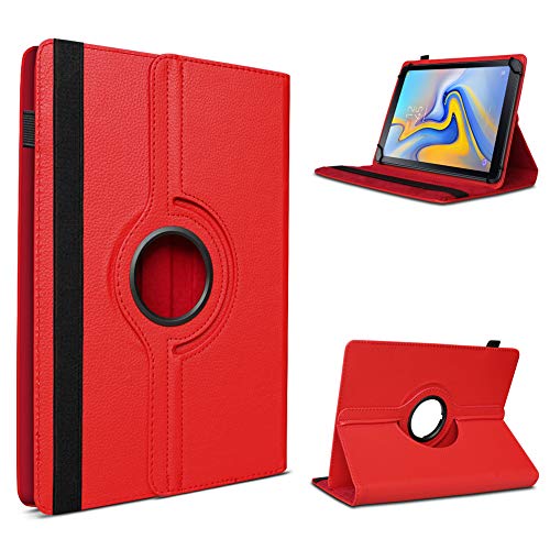 UC-Express Tablet Schutzhülle - kompatibel mit Doogee U11 / U9 / U10 / U10 Pro Allen 10,1-11 Zoll Geräten - 360 Grad Hülle für Tablets - ultradünne Tablet Tasche, Farben:Rot von UC-Express