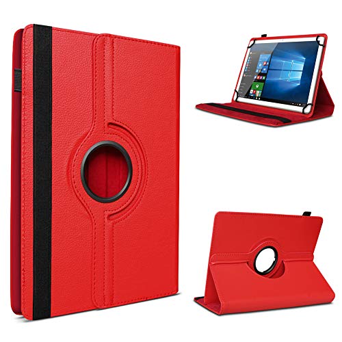UC-Express Tablet Schutzhülle - kompatibel mit MBM TP20M 10,1 Zoll Allen 10-10.1 Zoll Geräten - 360 Grad Hülle für Tablets - ultradünne Tablettasche - Tablet Case, Farbe:Rot von UC-Express
