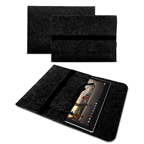 UC-Express Tablet Schutzhülle - robuste Tablet - Schutztasche - hochwertige Tablet-Tasche aus Filz - kompatibel mit Google Pixel Tablet Allen 11 Zoll Geräten, Farben:Dunkles Grau von UC-Express