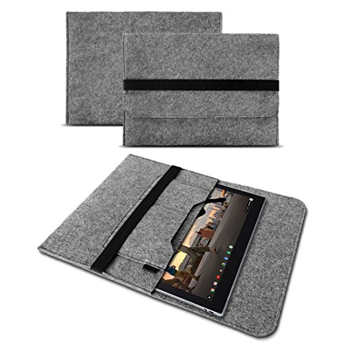 UC-Express Tablet Schutzhülle - robuste Tablet - Schutztasche - hochwertige Tablet-Tasche aus Filz - kompatibel mit Google Pixel Tablet Allen 11 Zoll Geräten, Farben:Grau von UC-Express