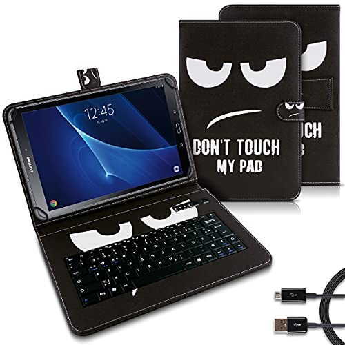 UC-Express Tablet Tasche kompatibel für Samsung Galaxy Tab S2 S3 9.7 Zoll Tastatur Hülle Bluetooth Keyboard Case QWERTZ Standfunktion Cover, Motiv:Motiv 4 von UC-Express