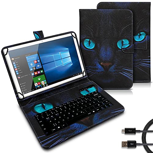 UC-Express Tablet Tasche kompatibel mit Lenovo Tab M11 Tastatur Hülle Bluetooth Keyboard Case QWERTZ Standfunktion Cover, Motiv:Motiv 2 von UC-Express