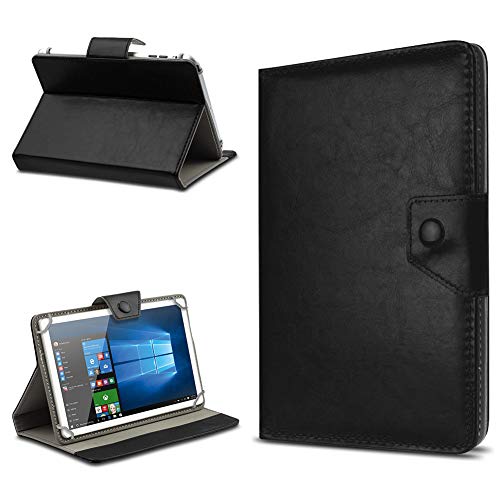 UC-Express Tasche Schutz Hülle für TrekStor SurfTab xintron i 10.1 Tablet Case Stand Cover Farbauswahl, Farben:Schwarz, Tablet Modell für:Trekstor Surftab 10.1 von UC-Express