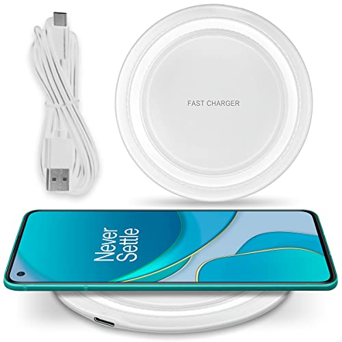 Wireless Charger QI-Zertifizierte Kabellose Induktive Ladestation 15W 10W 7,5W 5W kompatibel mit Sony Xperia XZ3 XZ2 und Allen QI fähigen Smartphones, Modell:M03_15W_Weiß von UC-Express
