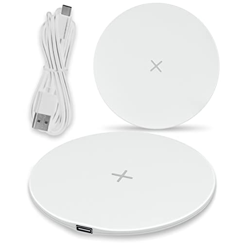 Wireless Charger QI-Zertifizierte Kabellose Induktive Ladestation 15W 10W 7,5W 5W kompatibel mit Sony Xperia XZ3 XZ2 und Allen QI fähigen Smartphones, Modell:M09_15W_Weiß von UC-Express