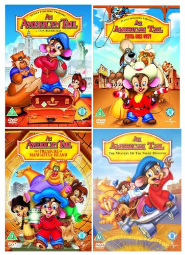The Complete An American Tail DVD [4 Disc] Movie Collection: American Tail 1 / 2: Fievel Goes West / 3: The Treasure Of Manhattan Island / 4: The Mystery Of The Night Monster von UCA