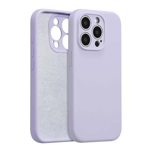UCASONG Silikon-Schutzhülle für iPhone 14 Pro Max, mit vollständigem Kameraschutz, weiches kratzfestes Mikrofaserfutter, Flüssigsilikon, ultradünn, stoßfest, für Männer, Frauen, Mädchen, Lila UCASONG Silikon-Schutzhülle für iPhone 14 Pro Max, mit vollständigem Kameraschutz, weiches kratzfestes Mikrofaserfutter, Flüssigsilikon, ultradünn, stoßfest, für Männer, Frauen, Mädchen, Lila von UCASONG