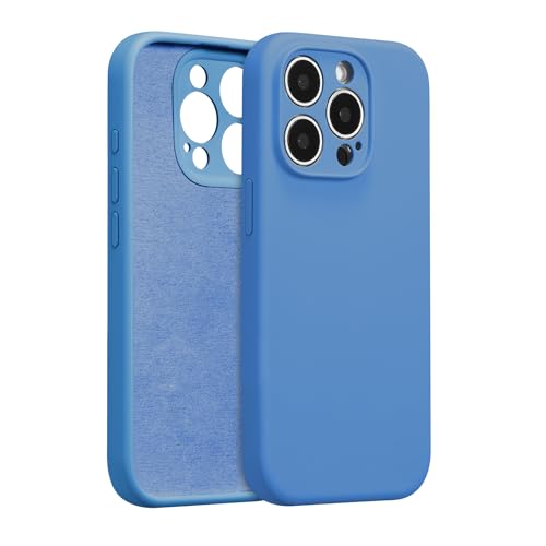 UCASONG Silikon-Schutzhülle für iPhone 14 Pro Max, mit vollständigem Kameraschutz, weiches kratzfestes Mikrofaserfutter, Flüssigsilikon, ultradünn, stoßfest, für Männer, Frauen, Mädchen, Finch Blau UCASONG Silikon-Schutzhülle für iPhone 14 Pro Max, mit vollständigem Kameraschutz, weiches kratzfestes Mikrofaserfutter, Flüssigsilikon, ultradünn, stoßfest, für Männer, Frauen, Mädchen, Finch Blau von UCASONG