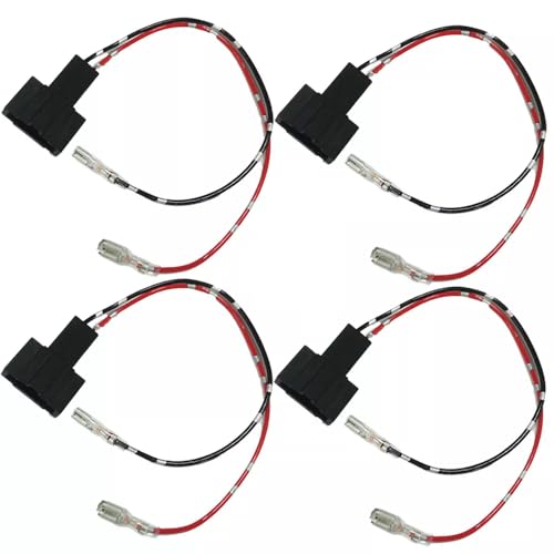 4 Stück 2-poliger Auto-Lautsprecher-Kabelbaum-Adapter Stecker Universal kompatibel mit Audi 4 Stück 2-poliger Auto-Lautsprecher-Kabelbaum-Adapter Stecker Universal kompatibel mit Audi von UCCKEYI
